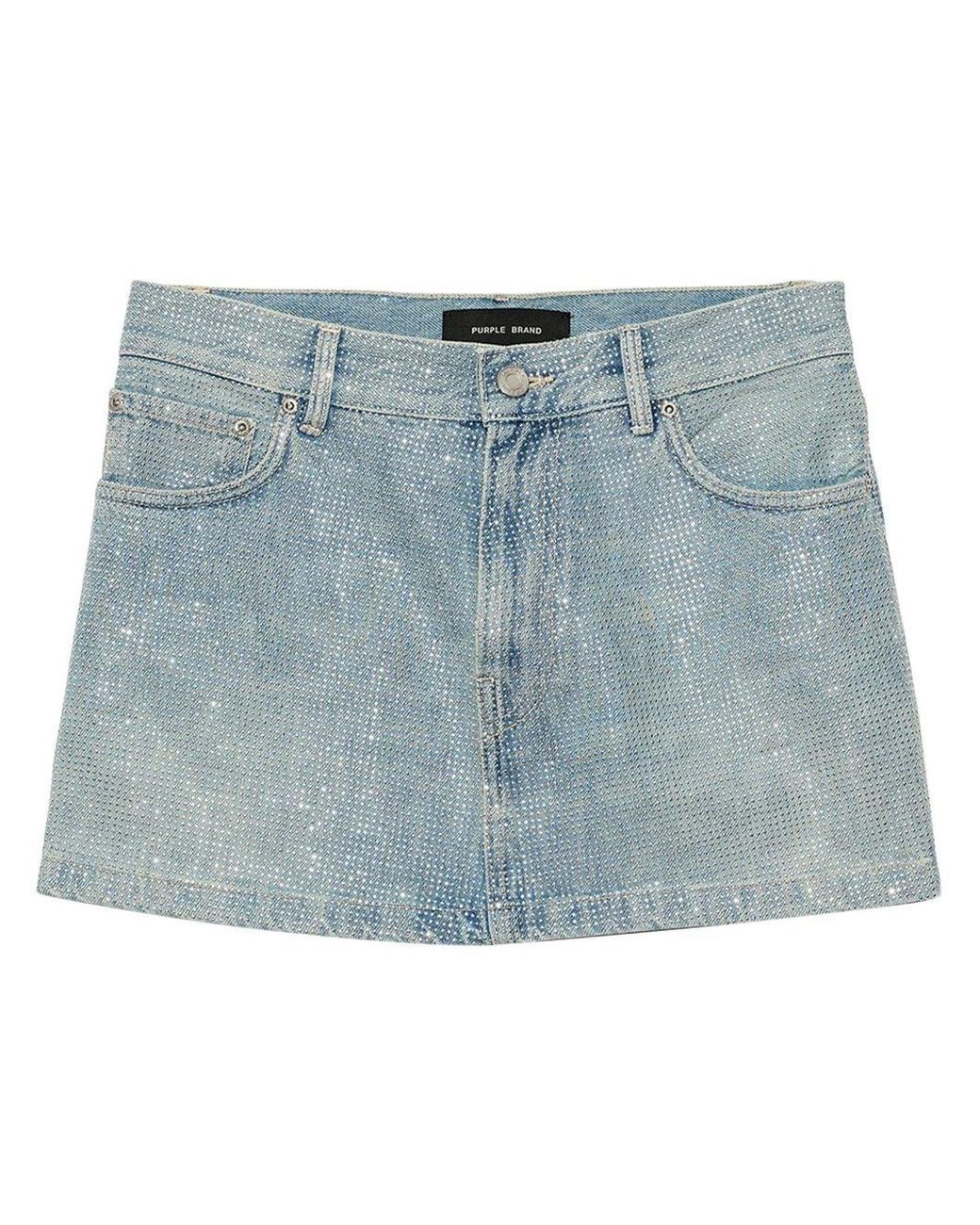Purple jean skirt 2025