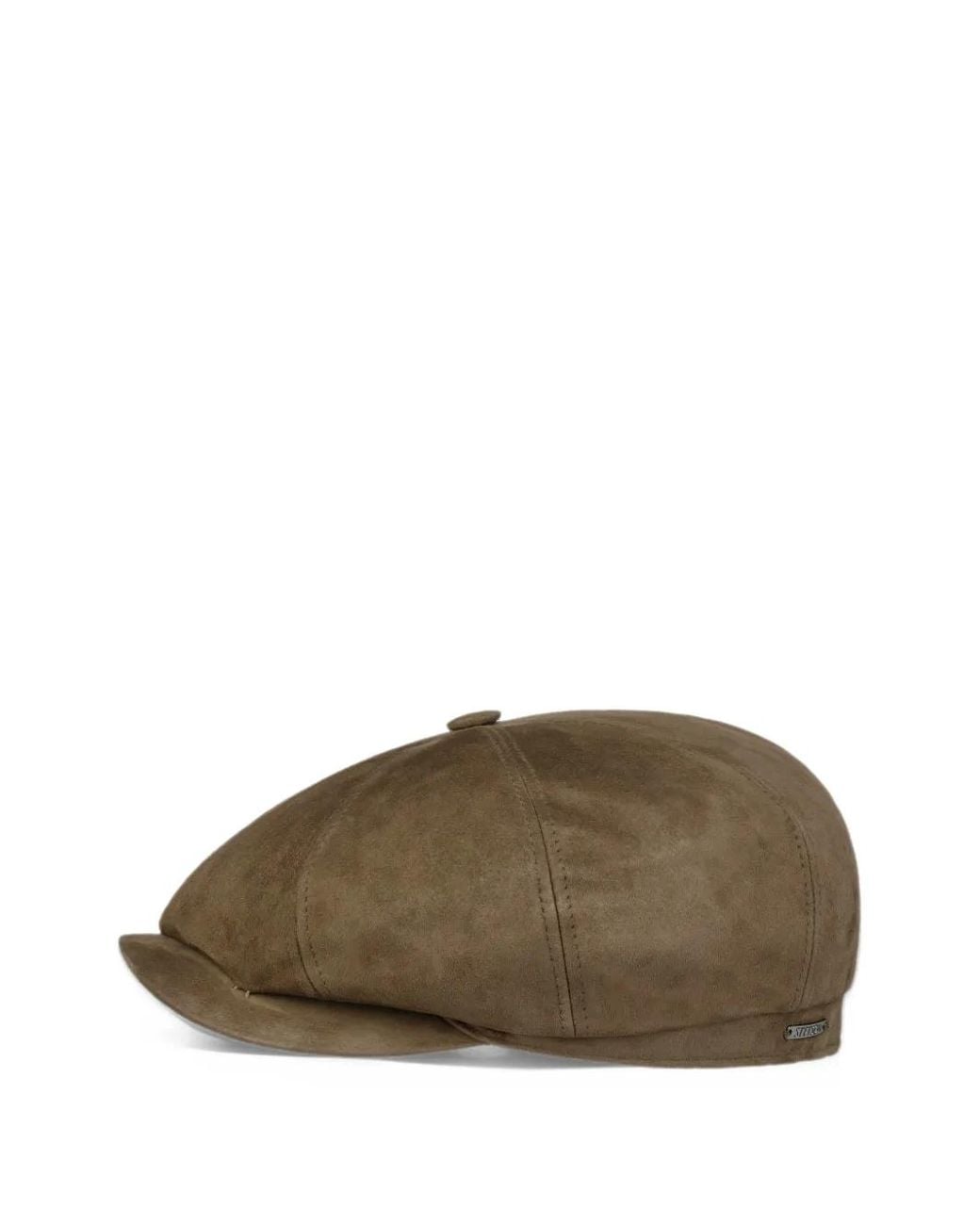 Stetson Brown Brooklin Suede Flat Cap