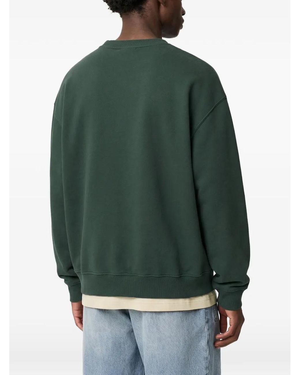 Axel Arigato Green Focus Crew-Neck Sweatshirt for men