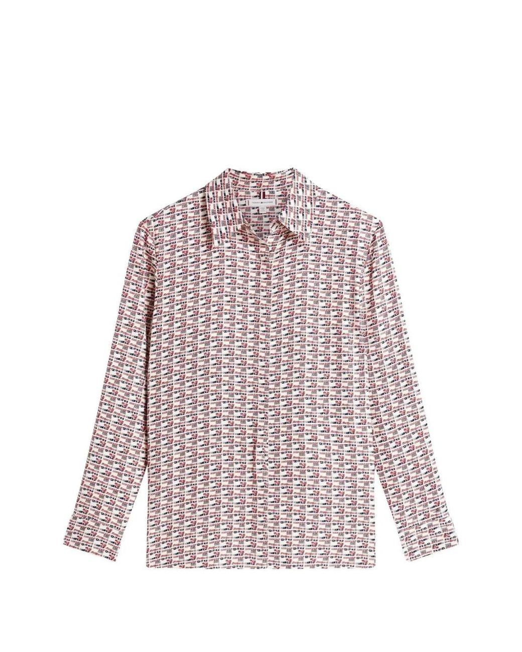 Tommy Hilfiger Pink Patterned Shirt