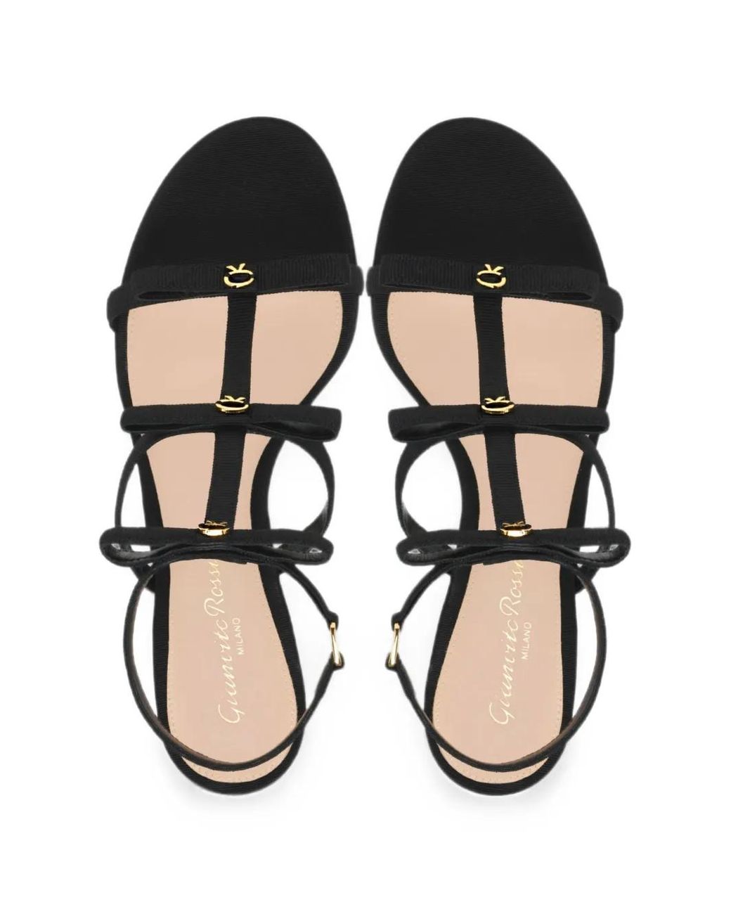 Gianvito Rossi Black Malou Sandals