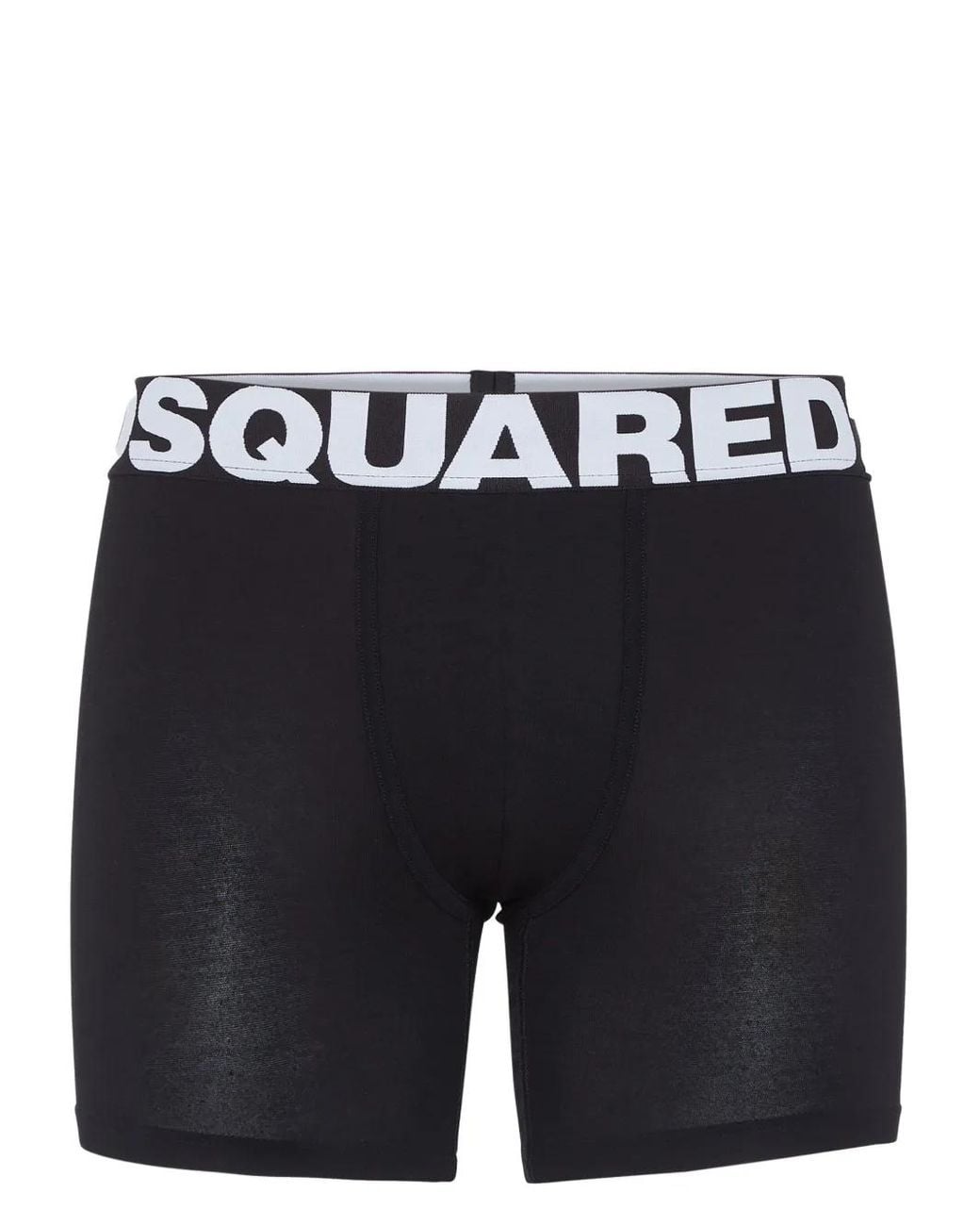 DSquared² Black Maxi Logo Trunks for men