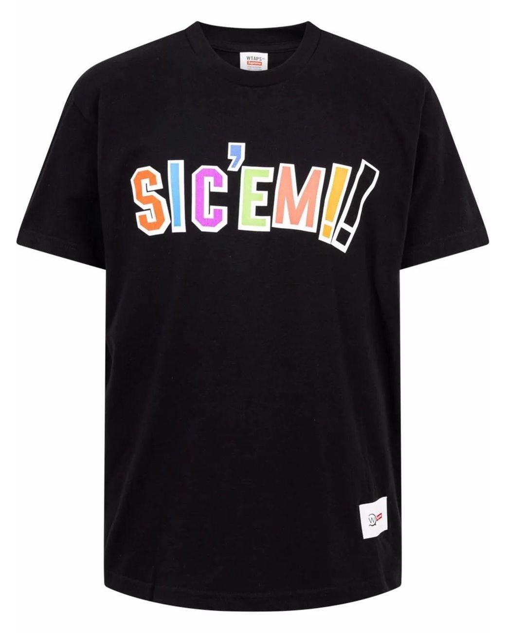 Supreme Black Wtaps Sic'Em T-Shirt