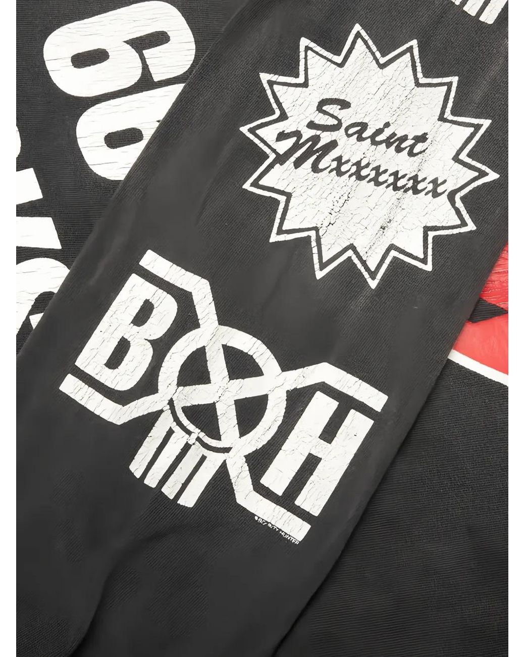 SAINT Mxxxxxx Black T-Shirt À Imprimé Graphique for men