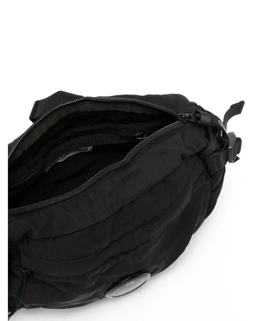 C P Company Black Accessories Waist Bag for men