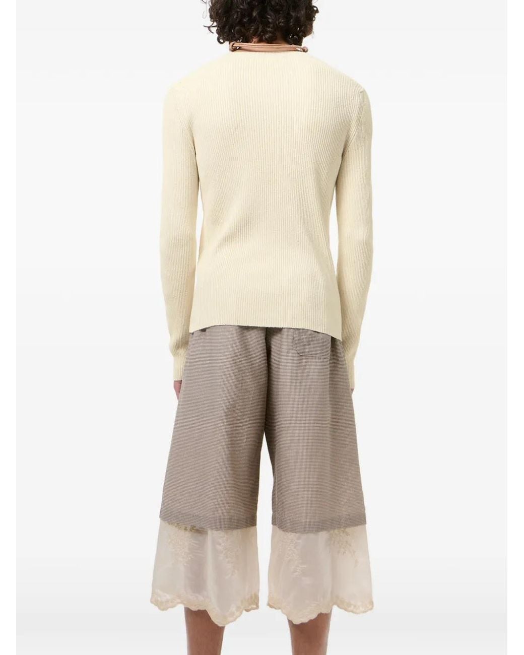 Our Legacy White Compact Roundneck Sweater for men