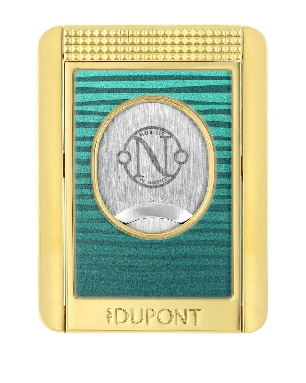 S T Dupont Green Étui À Cigares À Logo
