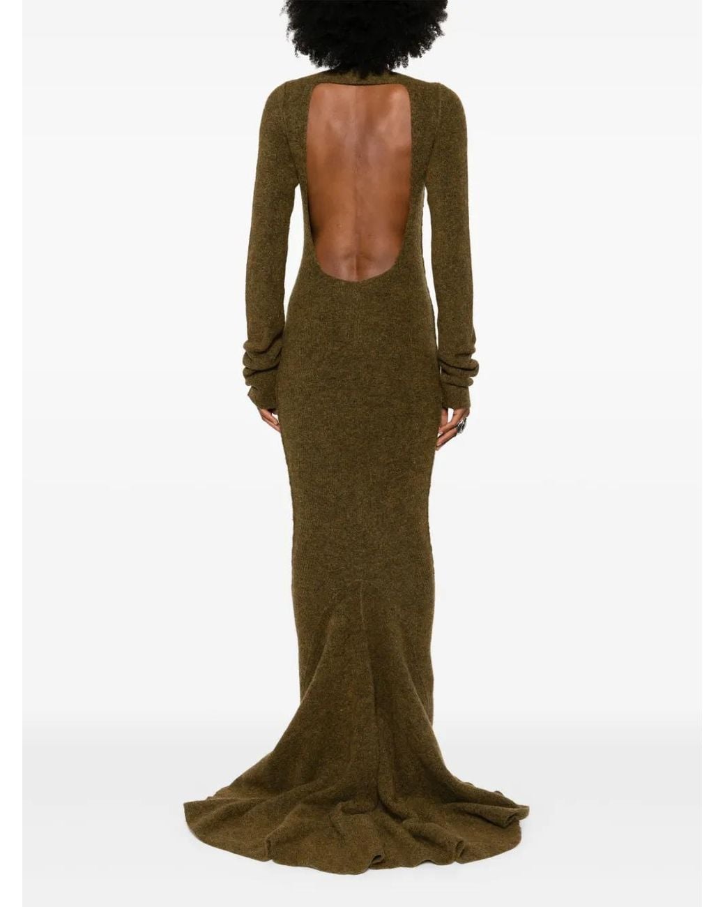 Rick Owens Green Luna Gown