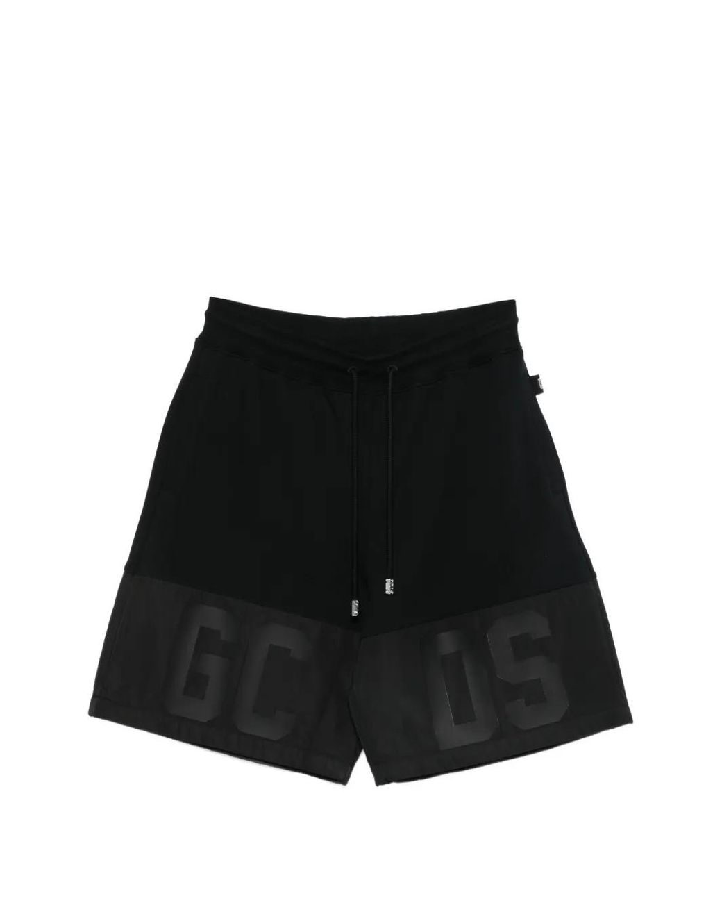 Gcds Black Logo-Detail Shorts for men