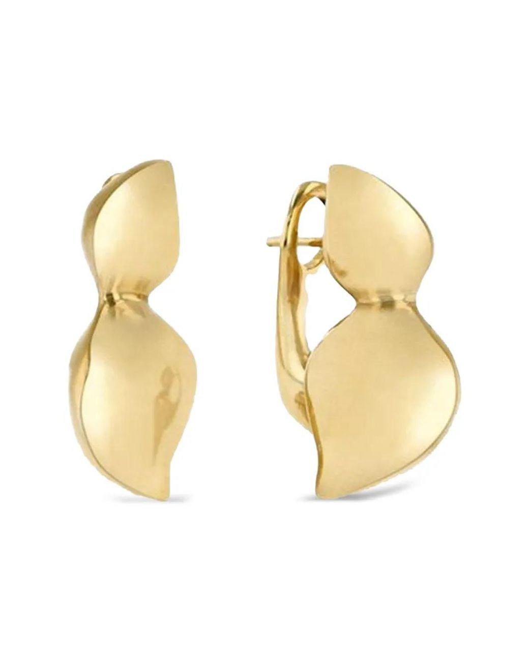 VRAM Metallic Polished Finish Hoop Earrings