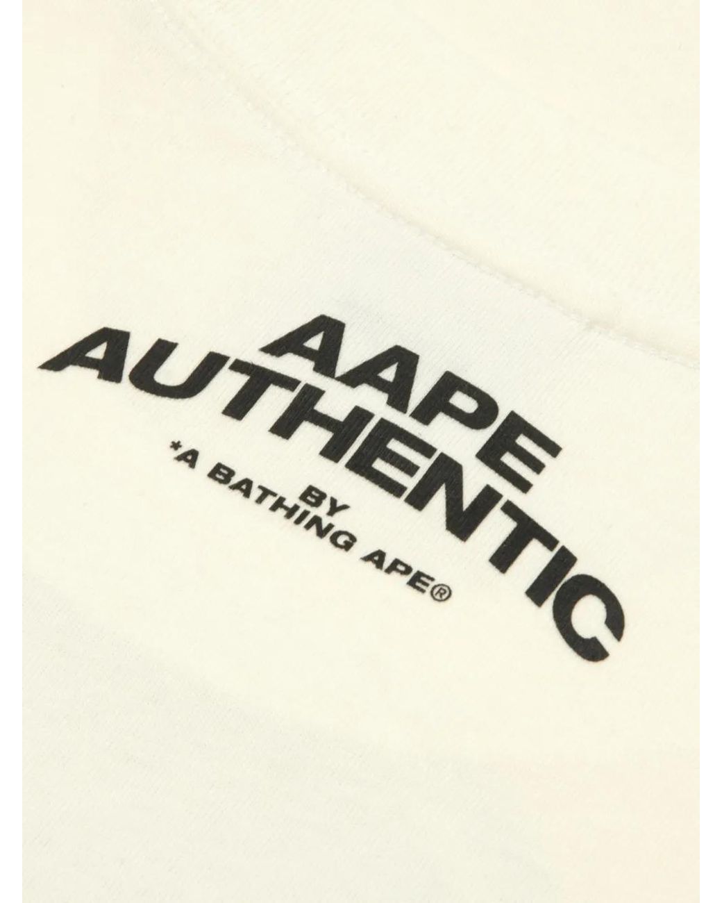 Aape By A Bathing Ape White Printed T-Shirt for men
