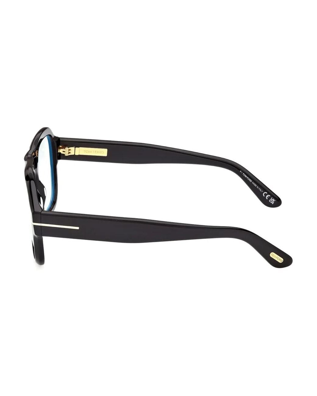 Tom Ford Brown Navigator Pilot-Frame Glasses for men