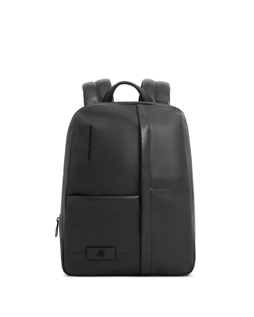 Piquadro Black Expandable Laptop Backpack for men