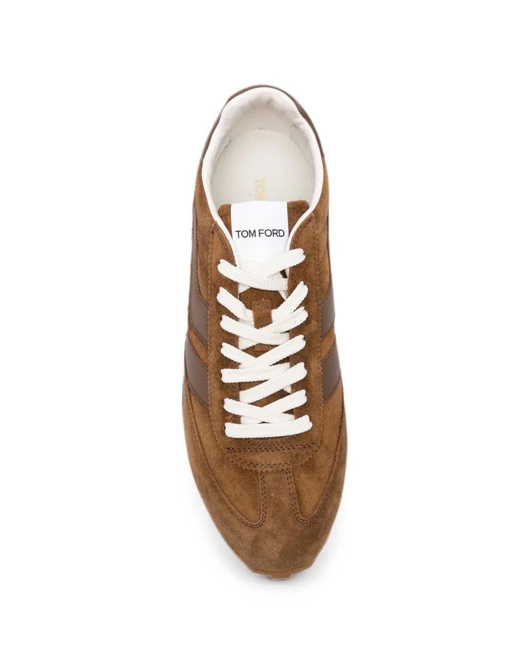 Tom Ford Brown Suede Mick Sneakers for men
