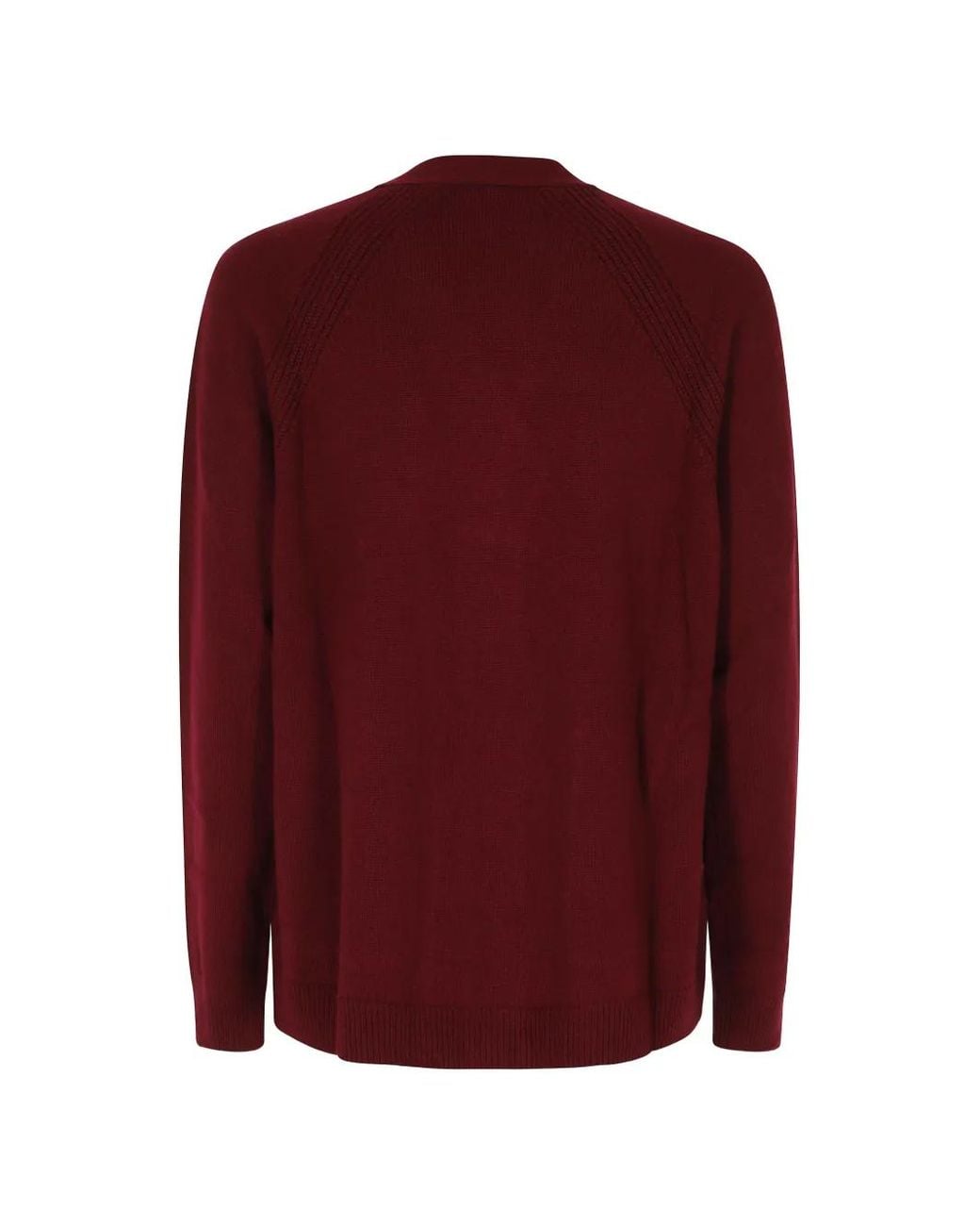 Seventy Red Patch-Pocket V-Neck Cardigan