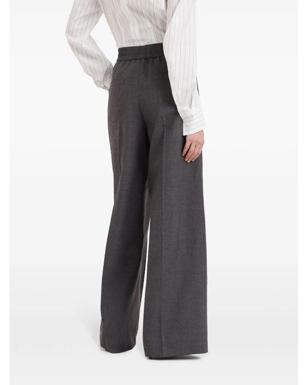 Brunello Cucinelli Gray Classic Suit Trousers