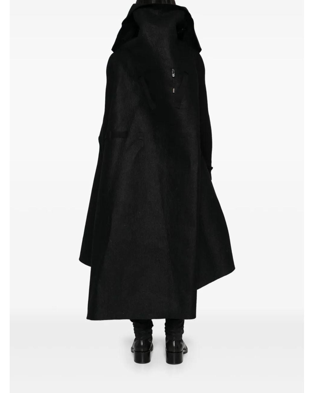 Boris Bidjan Saberi Black Single-Breasted Coat for men