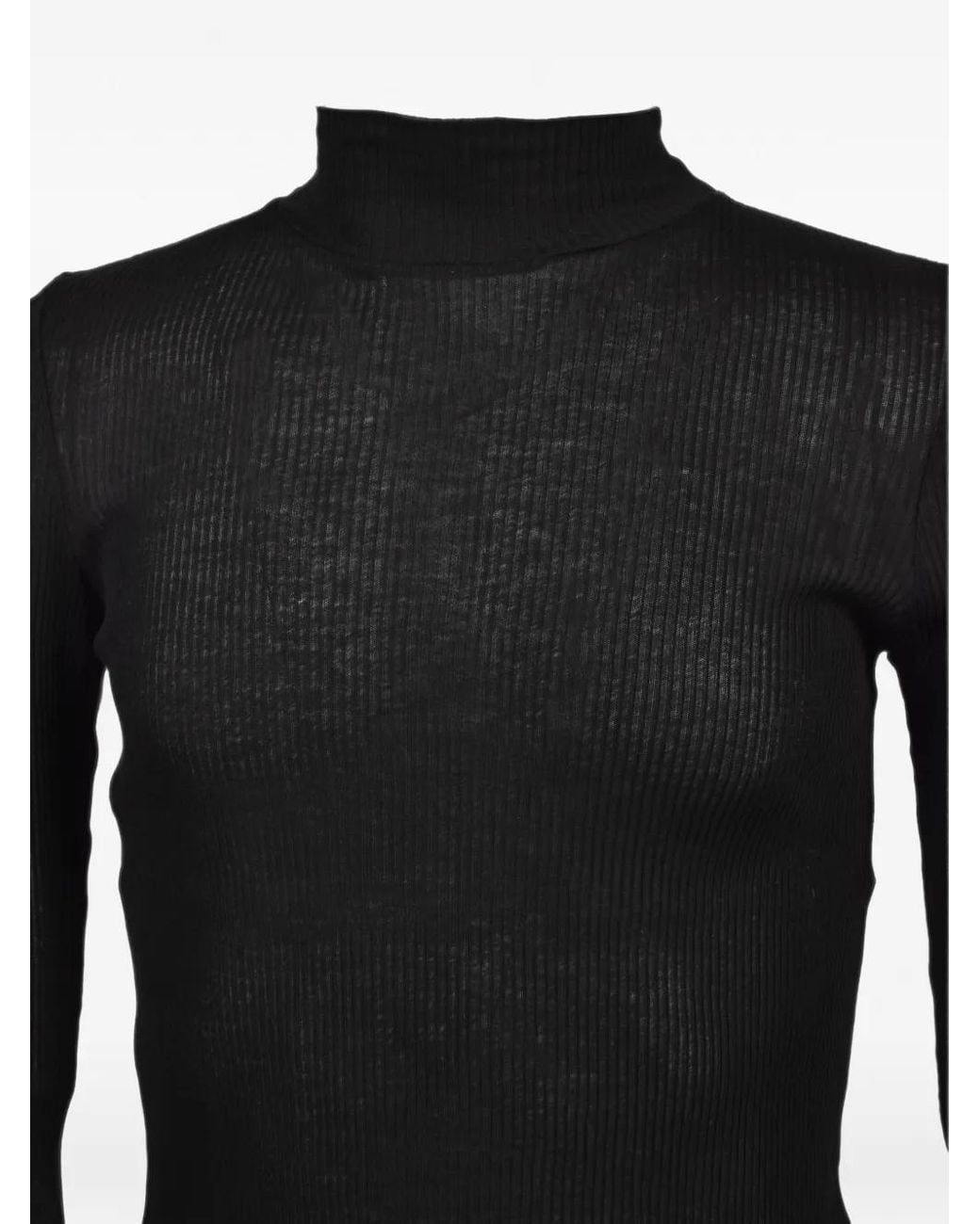 Julius Gerippter Pullover in Black für Herren