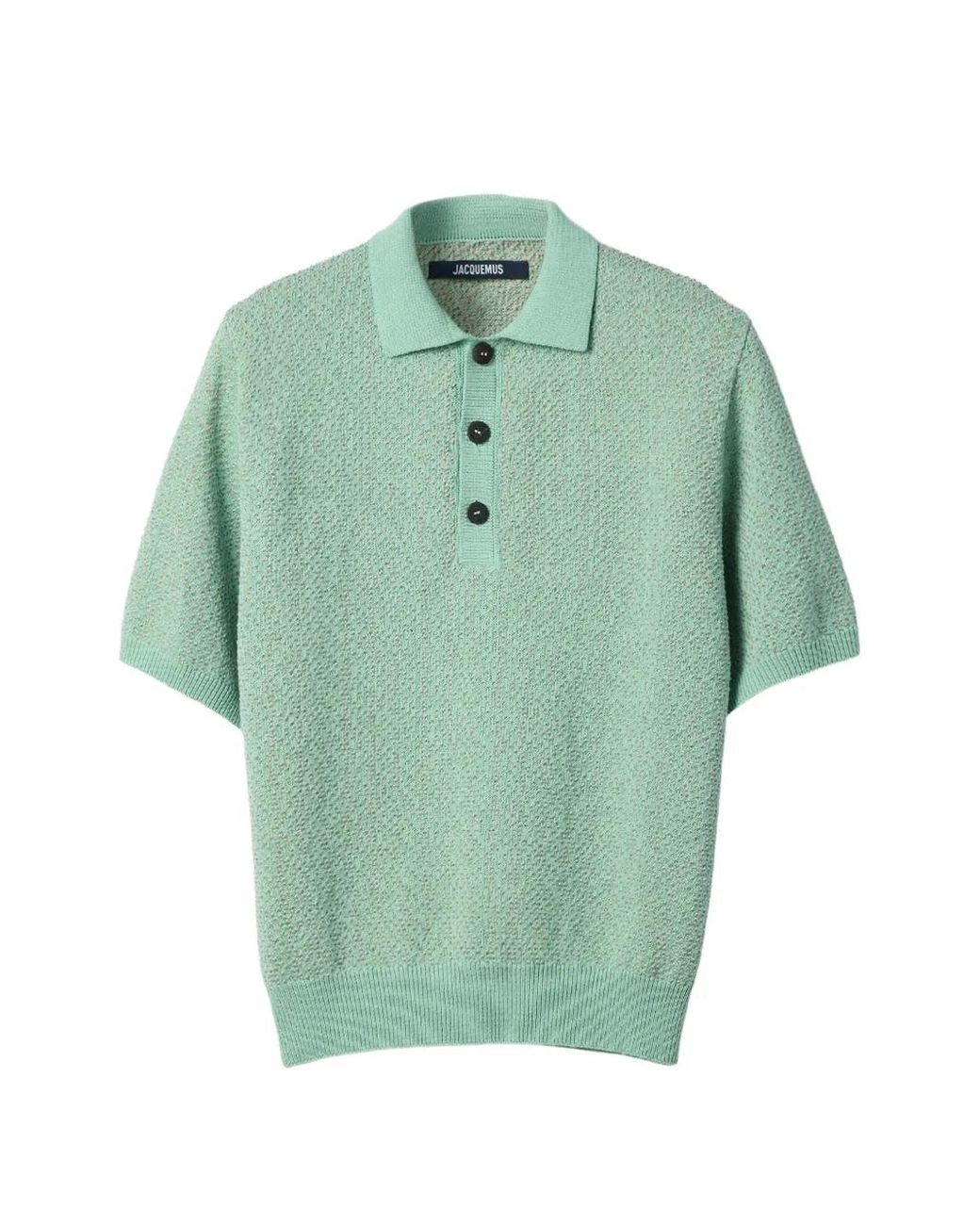Jacquemus Green The Miami Knit Polo Shirt for men