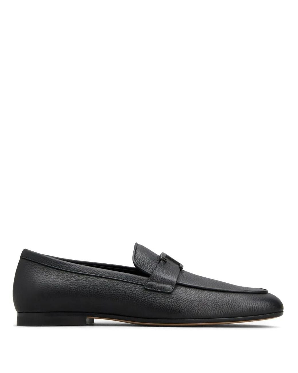 Tod's Black T Timeless Leather Loafers for men