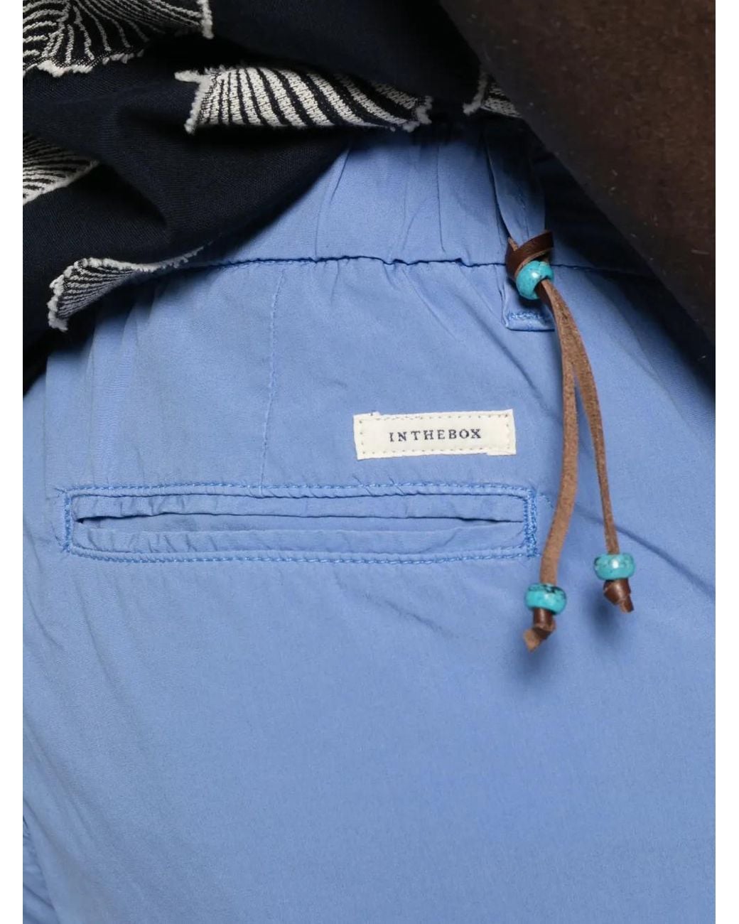 In The Box Blue Coulisse Pocket Shorts for men