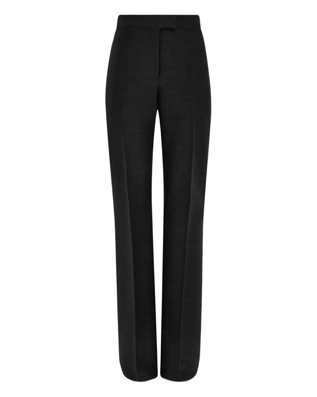 Pantalones De Lana Con Pinzas Ferragamo de color Black