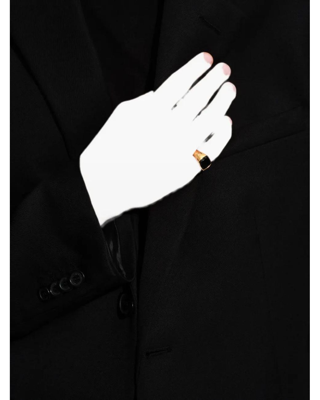 Tom Wood Black Kay Onyx Ring
