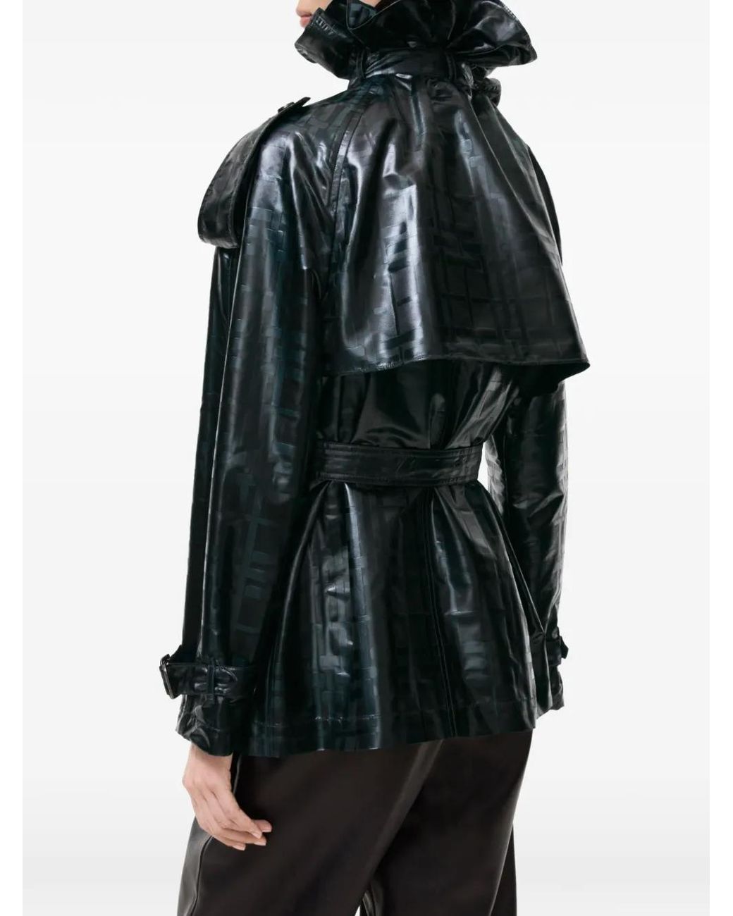 Burberry Black Check-Pattern Jacket