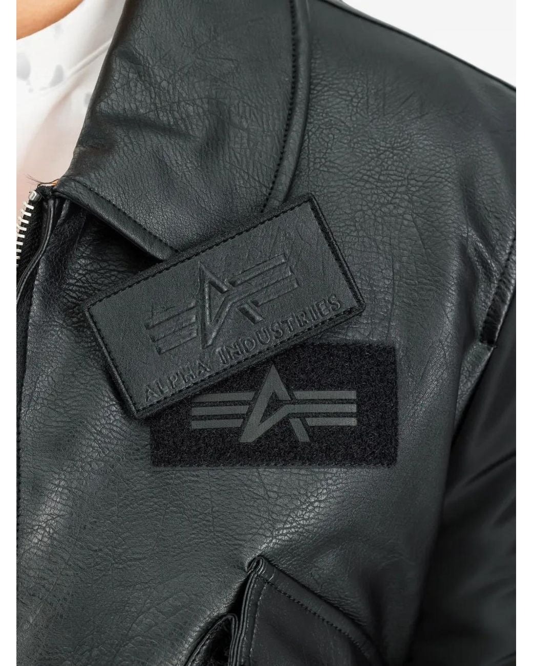 Alpha Industries Black Cwu Mod Bomber Jacket for men