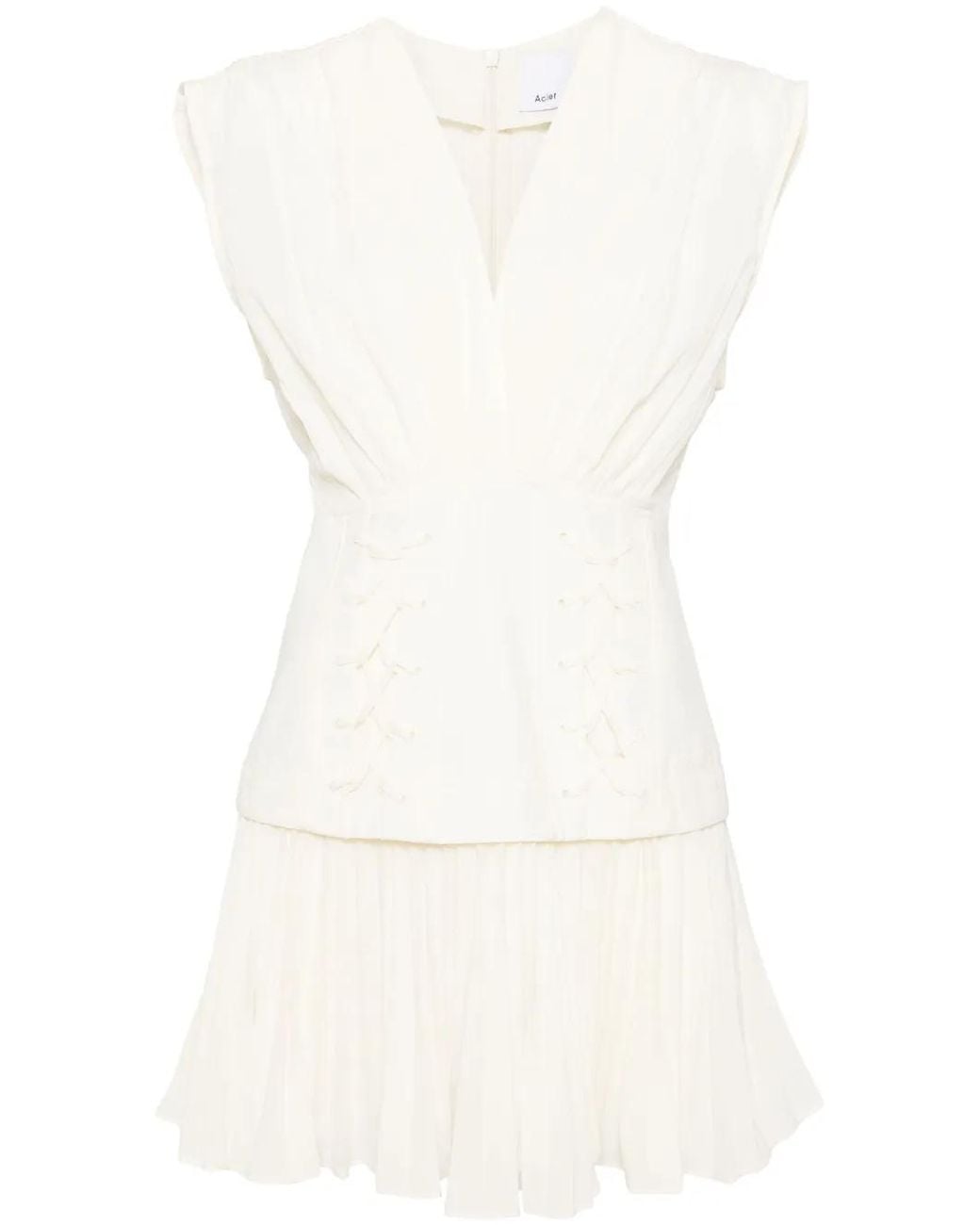 Acler White Seabrook Mini Dress