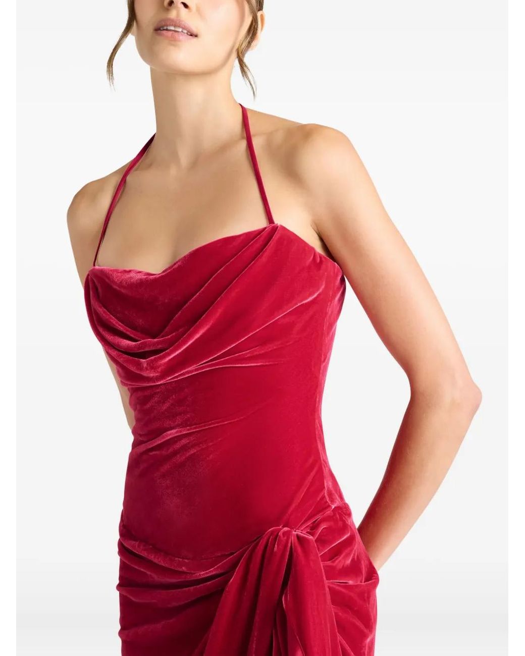 satin wedding dress square neckline BIANCA Square Neck A-line Satin Gown