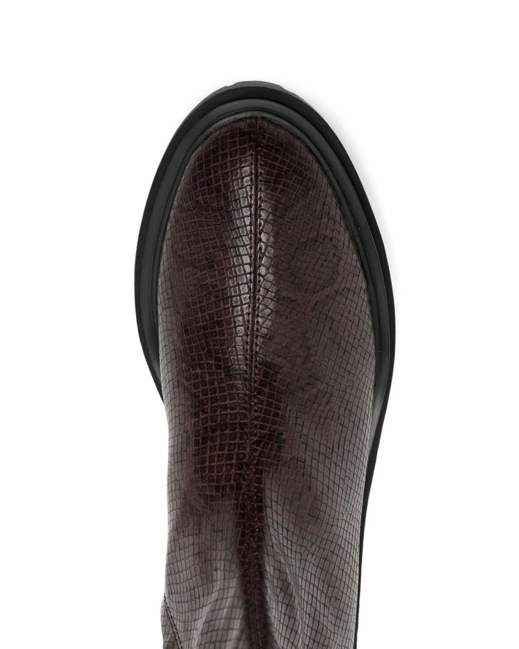 Senso Brown Peyton Iii 50Mm Snakeskin-Effect Boots