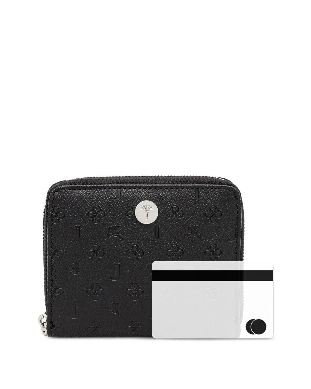 Joop! Black Portefeuille Zippé À Logo Embossé Nisa