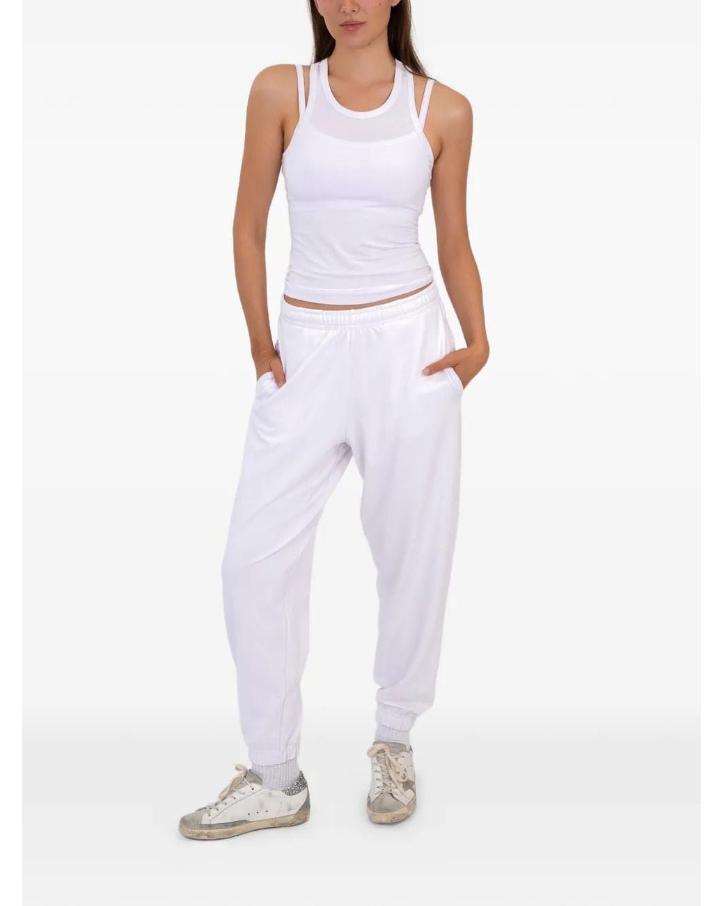 On/Off Essentials White Pantalon De Jogging The Solace