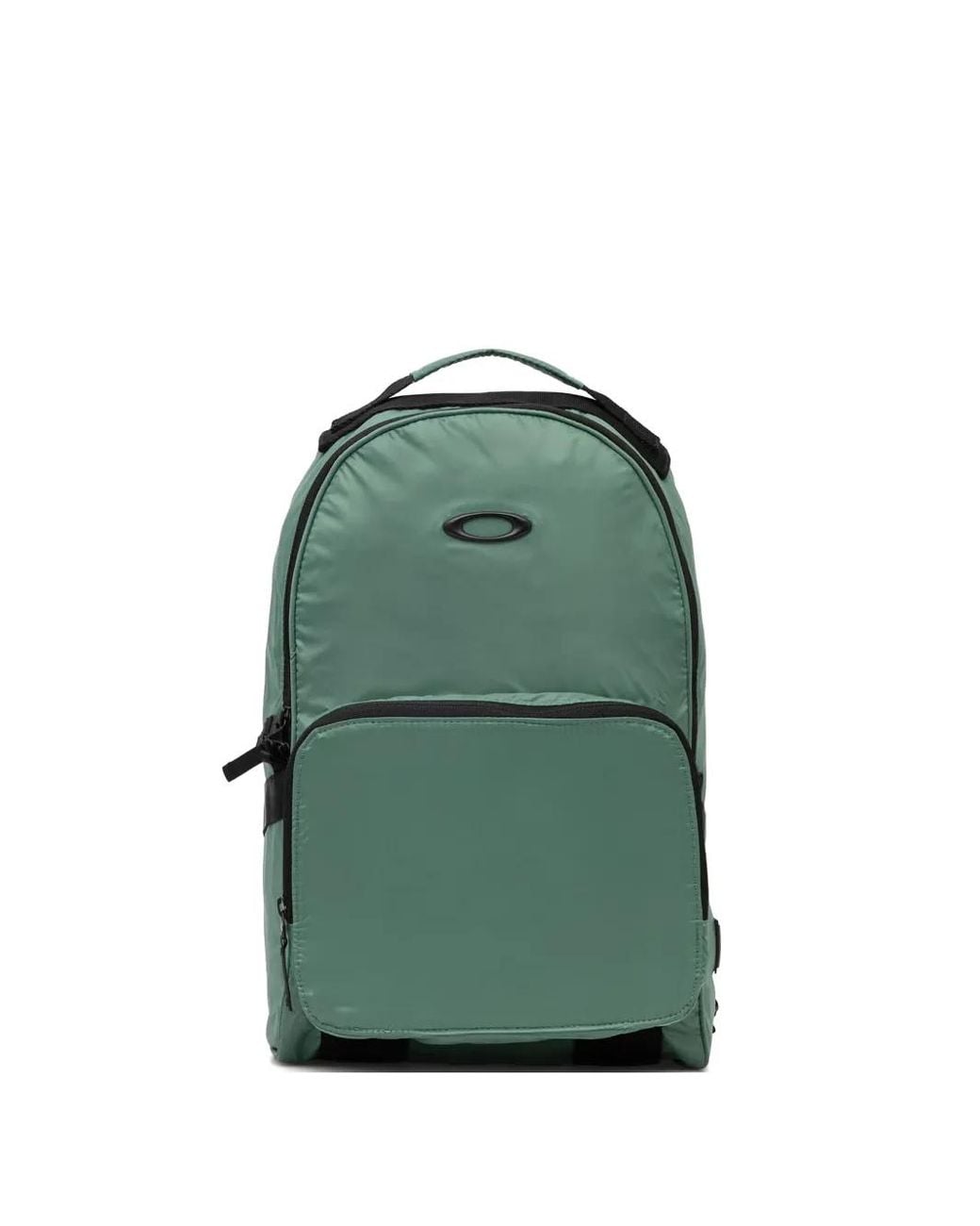 Oakley Green Logo-Plaque Zip-Fastening Backpack for men