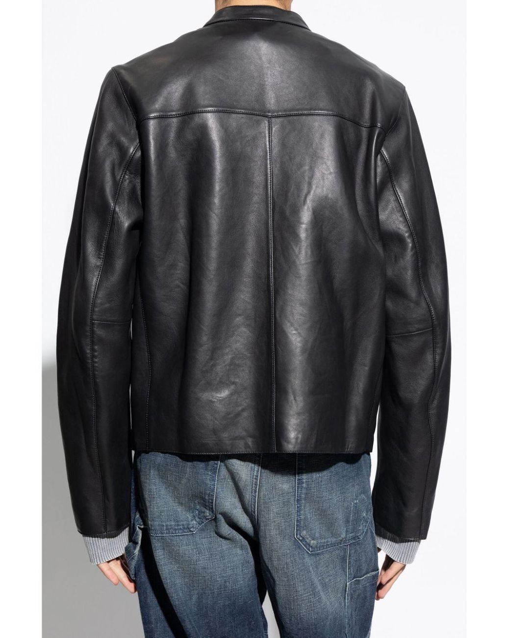 DIESEL L-Met-Vert Jacket in Black for Men | Lyst
