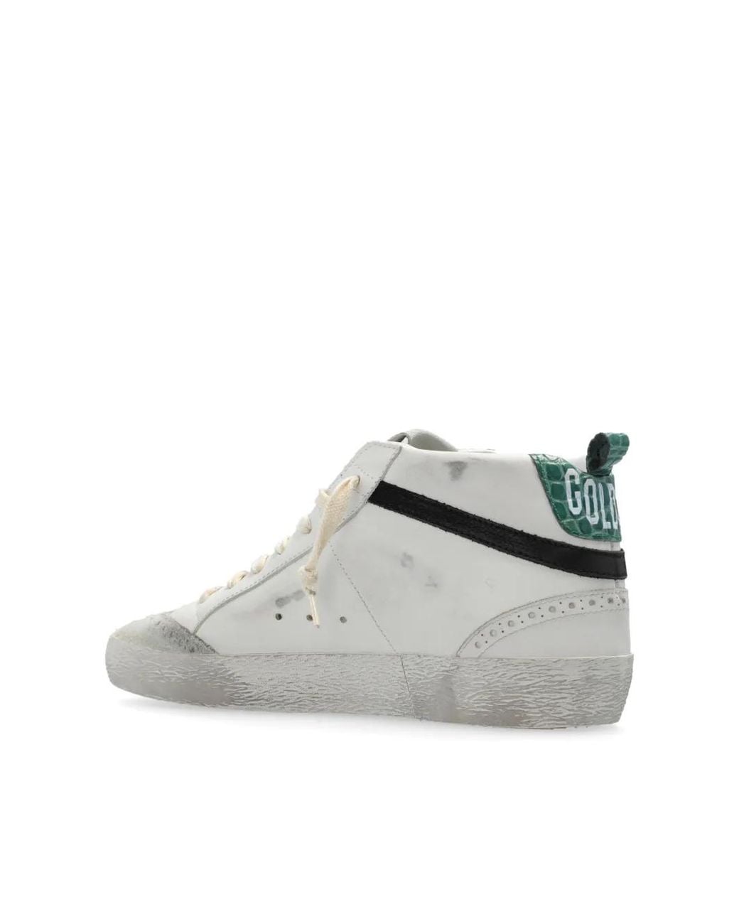 Golden Goose Deluxe Brand White Mid Star Artisanal Leather Sneakers