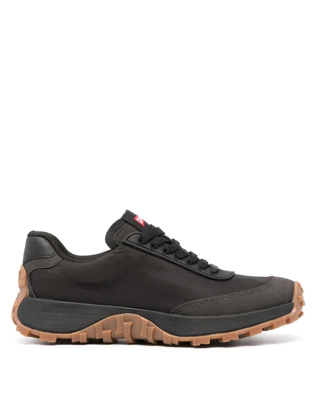 Camper Black Drift Trail Logo-Patch Sneakers