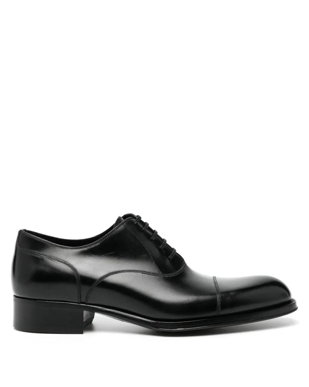 Tom Ford Black Edgar Oxford Shoes for men