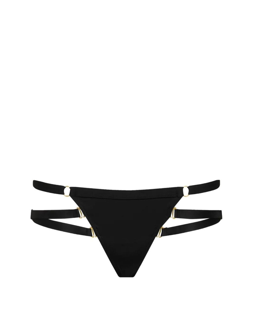 Maison Close Black Fatale String Bikini Bottoms