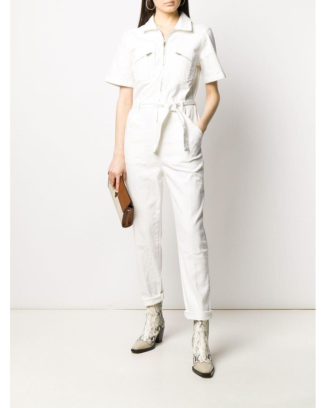 Combinaison en jean Warren Ba&sh en coloris Blanc | Lyst