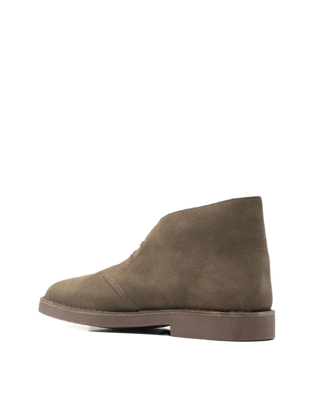 Clarks Brown Lace-Up Suede Boots for men