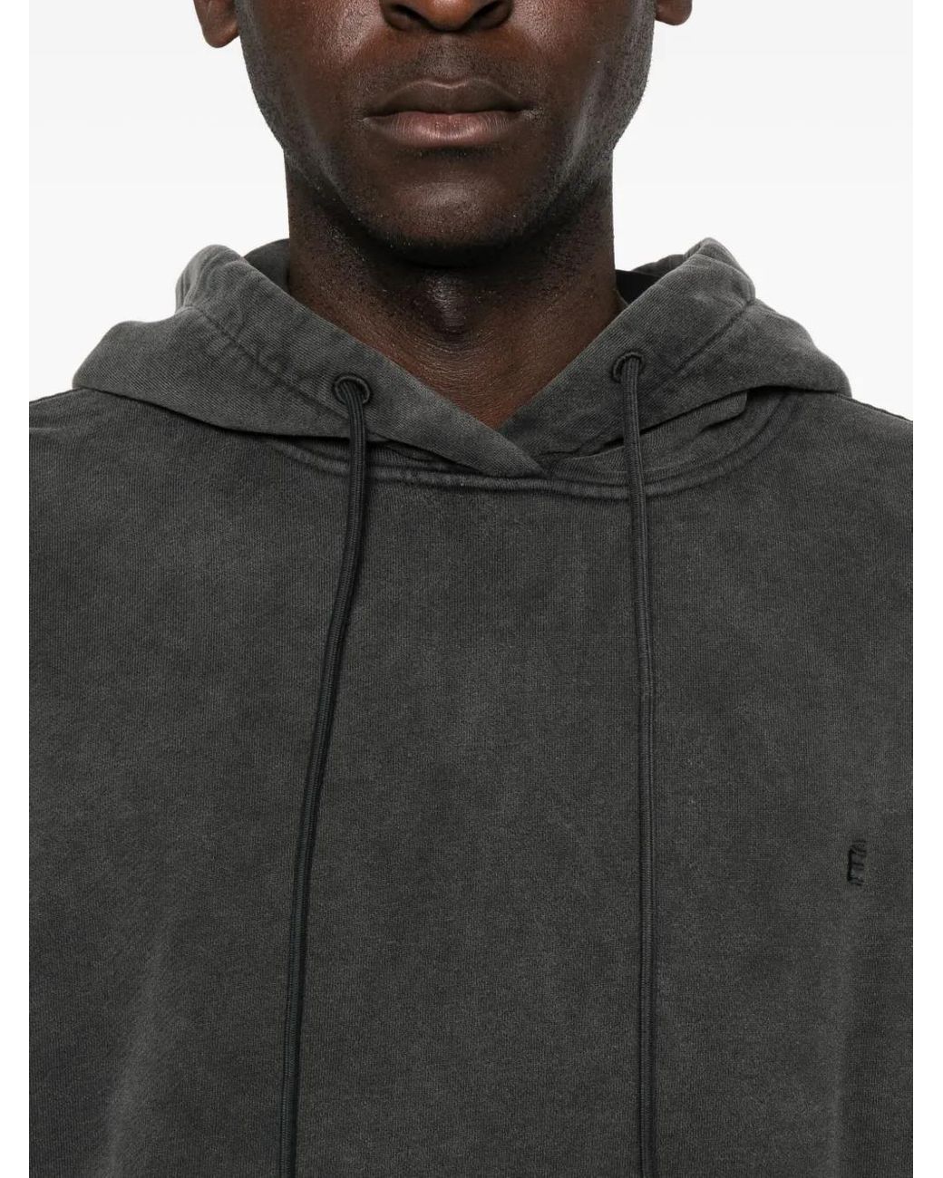Etudes Studio Gray É Pocket-Detail Organic Cotton Hoodie for men
