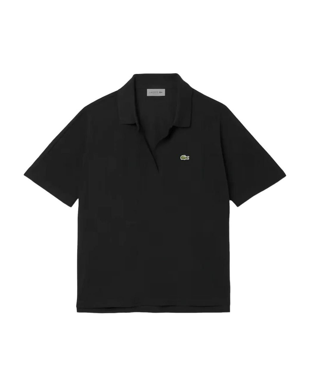 Lacoste Polotop Met Logopatch in het Black