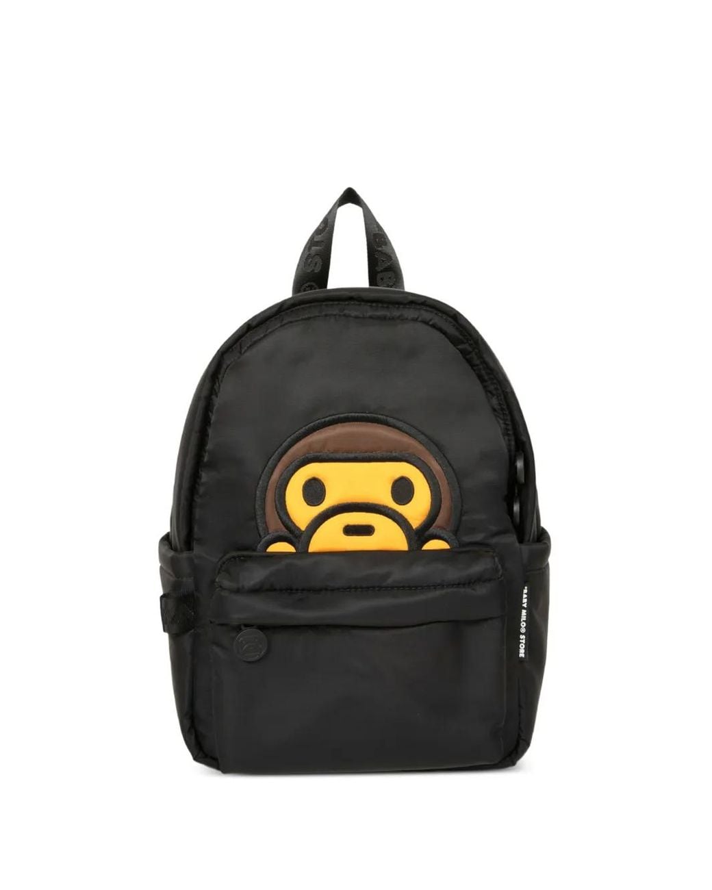 *BABY MILO® STORE BY *A BATHING APE® Black Baby Milo Appliqué Backpack