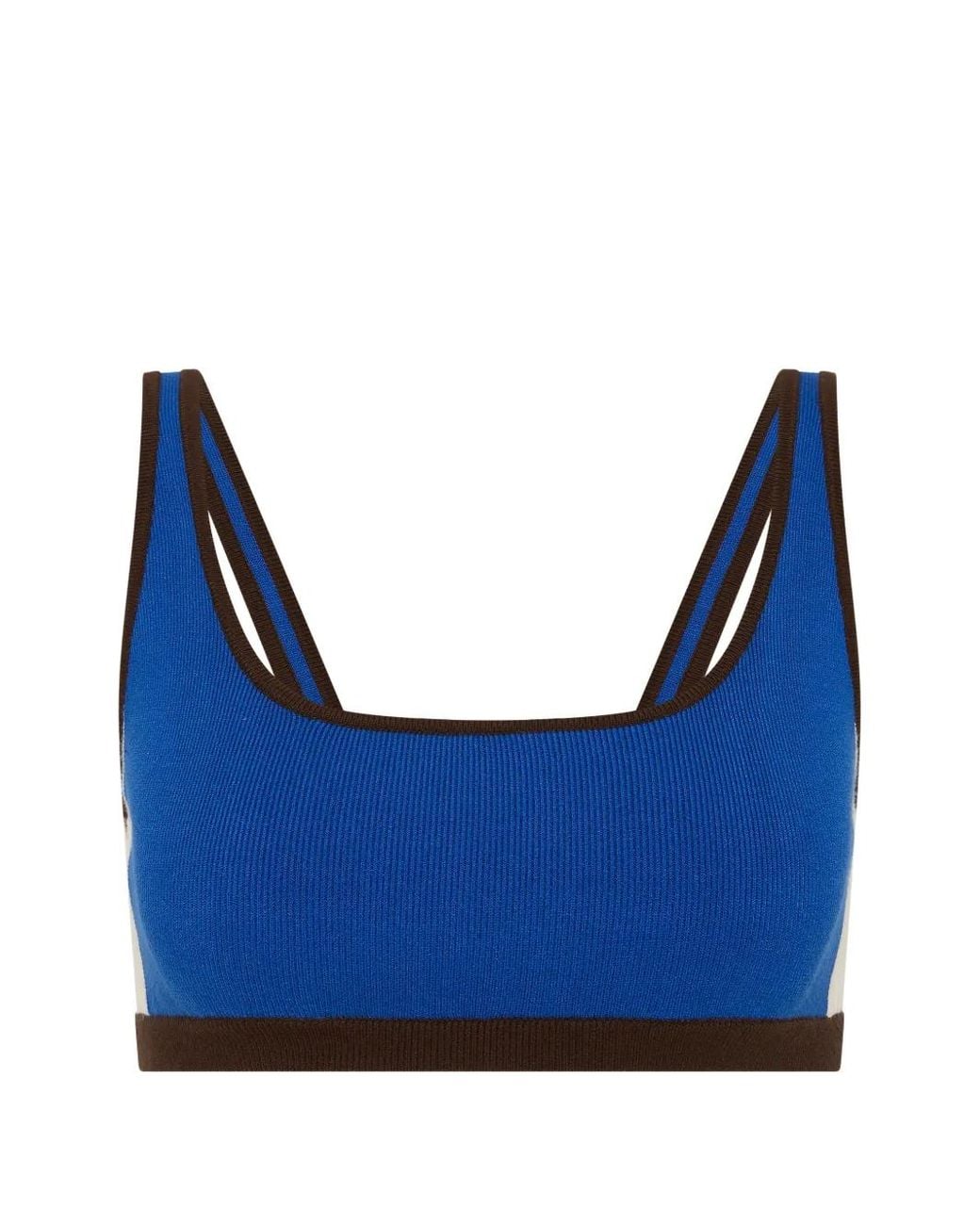 The Upside Blue Montage Rory Scoop-Neck Sports Bra