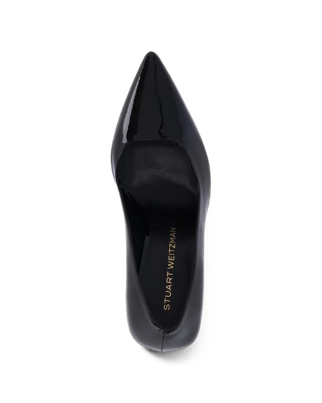 Stuart Weitzman Black Vinnie 85 Pointed-Toe Pumps