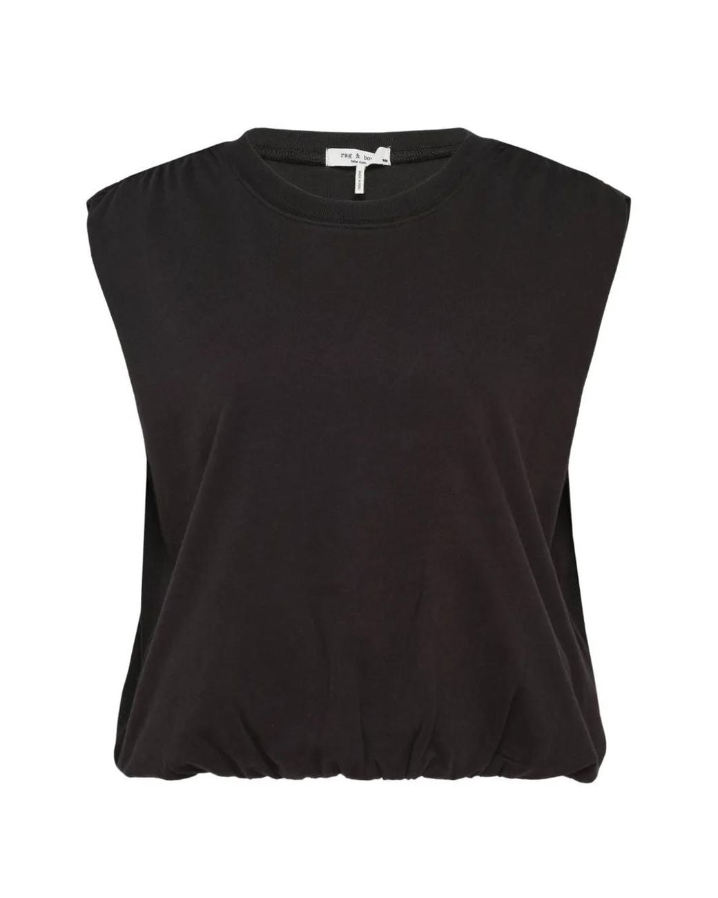 Rag & Bone Black Mica Bubble Tank Top