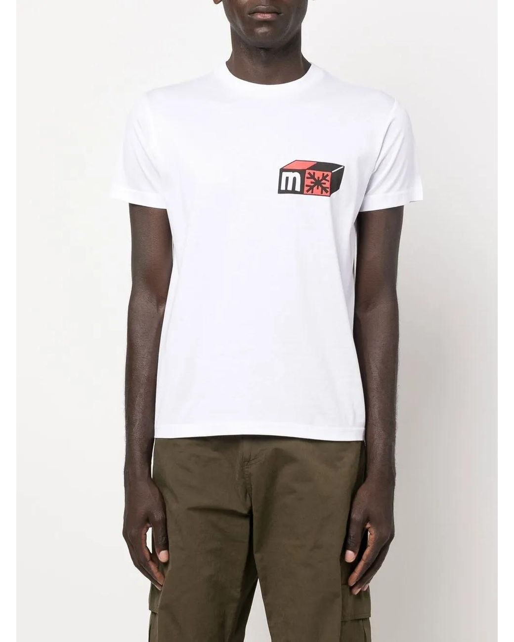 MODES GARMENTS White Graphic-Print Cotton T-Shirt