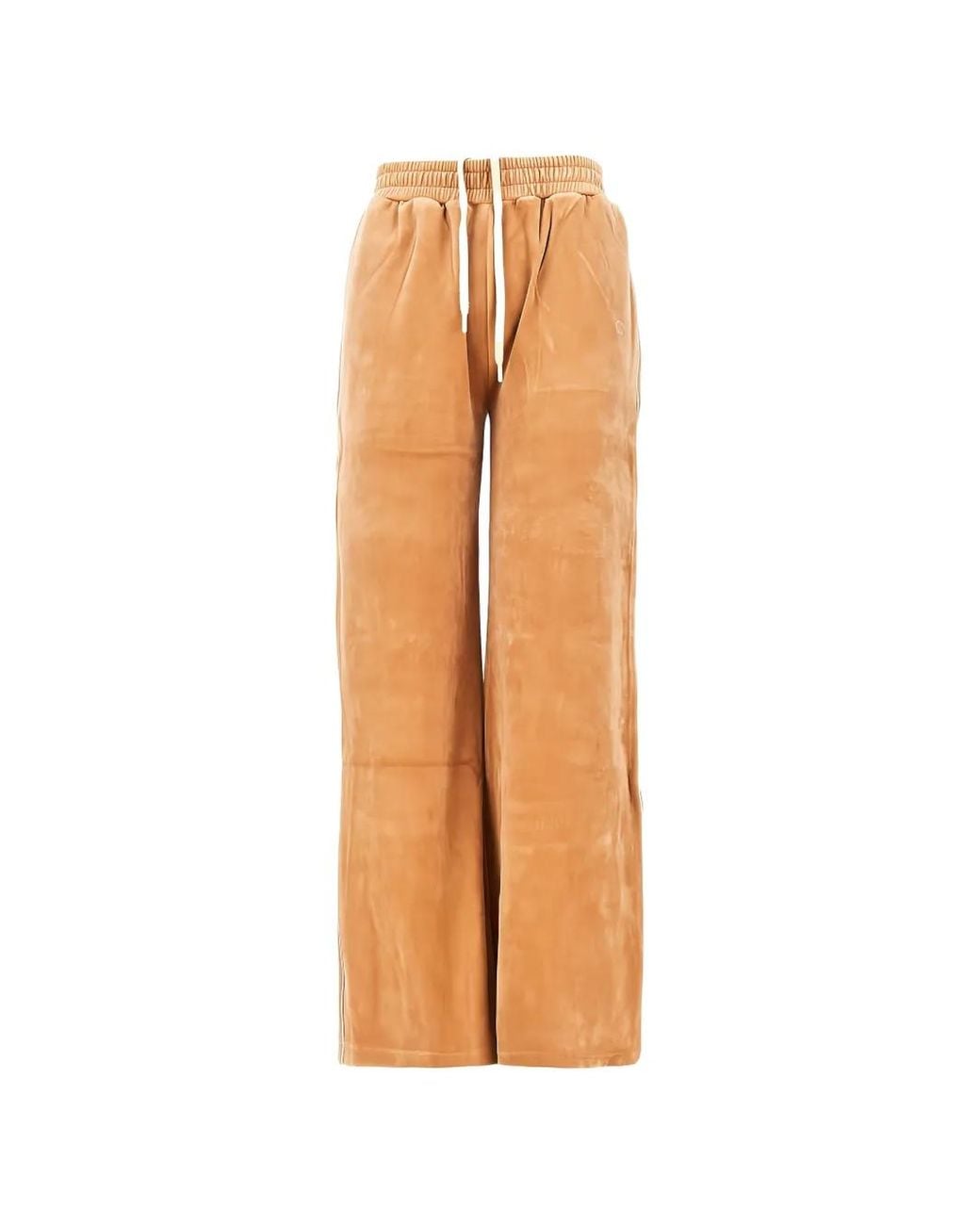 Chloé White Velvet Drawstring Track Pants